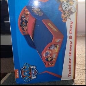NEW Paw patrol sleep n play toddler bed frame